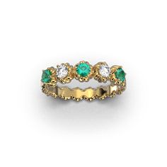 Elevate your love story with our Eternity Gold Ring, adorned with 2 captivating round brilliant cut diamonds and 3 round emeralds from Zambia. Available in your choice of 18k or 14k gold, in elegant white, romantic rose, or classic yellow gold. Designed and meticulously handcrafted in Italy by Oltremare Gioielli, this ring is the perfect symbol of forever. Whether as a wedding band, engagement ring, or anniversary treasure, it's a timeless expression of your enduring commitment. • 14k or 18k Gol Wedding Band Engagement Ring, Italian Jewelry, Zambian Emerald, Romantic Roses, Everlasting Love, Band Engagement Ring, Diamond Eternity, Zambia, Emerald Ring