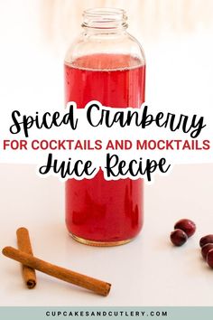 spiced cranberry cocktail recipe for cocktails and cocktails