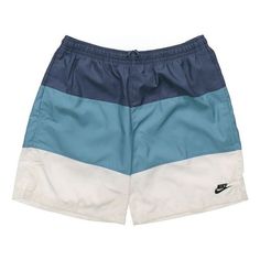 Nike Sportswear City Edition BLUEWHITE Short Blue Nylon Swim Trunks For Workout, Sporty Blue Breathable Swim Trunks, Functional Blue Sports Shorts, Functional Sports Shorts In Blue, Sporty Blue Breathable Bottoms, Sporty Nylon Swim Trunks For Training, Functional Blue Swim Trunks For Training, Blue Short Swim Trunks For Training, Nike Casual Nylon Swim Trunks