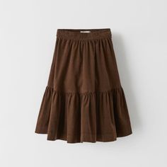 - Never Worn, Brand New Without Tag - Skirt Length: 62cm - Material: Corduroy Winter Cotton School Skirt, Winter School Cotton Skirt, Brown Cotton Skirt For Winter, Brown School Skirt For Fall, Brown Skirt For School In Fall, Brown Skirt For School Spring Season, Casual Brown Skirt For School, Zara Skirt For Fall, Corduroy Midi Skirt