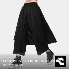 🤯 You won’t believe this! TECHWEAR CYBERPUNK PANTS selling at $79.95 🤯 by CYBER TECHWEAR® 🚀 Selling out fast so be quick! 🚀 Stretch Rave Bottoms For Streetwear, Stretch Techwear Parachute Pants, High-waist Techwear Bottoms With Side Pockets, Black Cyberpunk Pants For Cosplay, Stretch Full-length Techwear Pants, Techwear Wide-leg Pants, Techwear Wide-leg Bottoms With Cargo Pockets, Full-length Techwear Pants With Side Pockets, Relaxed Fit Techwear Wide-leg Pants