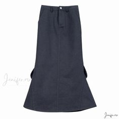 High-Waisted Split Hem Pencil Skirt - Trendy Midi Skirt with Flattering Silhouette Skirts Midi High Waisted, Mermaid Silhouette, Slit Skirt, Mermaid Tail, Split Hem, Types Of Skirts, Pencil Skirt, High Waisted Skirt, Midi Skirt