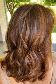 Rambut Brunette, Chestnut Hair Color, Brunette Hair With Highlights, Caramel Hair, Caramel Highlights, Beautiful Hair Color, Brown Highlights