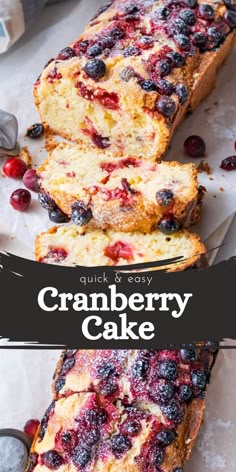 Easy and quick Cranberry Cake is buttery, tender crumb, and has a balanced sweetness thanks to the burst of tart cranberries infused in the center. It's effortless to prepare and serves the best dessert for holidays or any occasion.