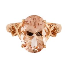 This collection features an array of magnificent morganites! Accented with diamonds these rings are made in rose gold and present a classic yet elegant look. Classic morganite ring in 18K rose gold with diamonds. Morganite: 5.88 carat oval shape. Diamonds: 0.0093 carat, G colour, VS clarity. Gold: 4.072g, 18K rose gold. Ring Size: US 6.75 - Size can be adjusted for free upon request - please reconfirm with your order. R859 Luxury Morganite Diamond Ring With Prong Setting, Luxury Morganite Diamond Ring As Gift, Luxury Morganite Diamond Ring Gift, Luxury Pink Gold Morganite Jewelry, Luxury Morganite Diamond Ring With Diamond Accents, Luxury Morganite Diamond Ring With Accents, Luxury Morganite Diamond Ring For Anniversary, Formal Rose Gold Morganite Diamond Ring, Luxury Morganite Ring With Accent Stones