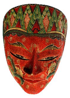 One of our hand-painted Javanese Dancer Masks ($72). Great in your space for peace and protection with a spectacular red glowing allure. http://www.floatinglotus.net/Mask-Javanese-Dancer-Mask-Javanese-Dancer2.htm Asian Continent, Art Films, Mask Making, Inspired Homes, Ornament Decor, Mosaic, Best Gifts