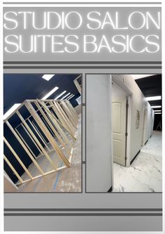 an advertisement for the studio salon suites basics