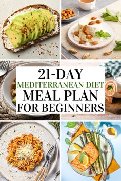 Embark on a healthier lifestyle with our beginner-friendly 21-day Mediterranean diet meal plan. Packed with easy and delicious recipes, this plan is designed to help you lose weight and improve your health. Embrace the Mediterranean way of eating and see the benefits. #MediterraneanDiet #WeightLossPlan #HealthyEating #BeginnerDiet Med Diet Meal Plan, Mediterranean Diet For Prediabetes, Medditeranean Meal Plan, 30 Day Mediterranean Meal Plan, One Week Mediterranean Meal Plan, Natural Diet Plan Clean Eating, The Mediterranean Diet For Beginners, Week Of Mediterranean Meals, Mediterranean Diet Lifestyle