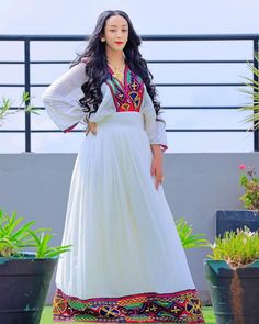 Colorful Habesha Dress Habesha Dress, Ethiopian Traditional Dress, Ethiopian Dress, Habesha Kemis, Traditional Dress, Cultural Heritage, Intricate Design, British Indian, Turks And Caicos Islands