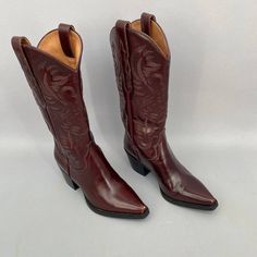 Reposhing This Item I Purchased From @Thriftncoffee. Unreal But Sadly Do Not Fit Me :( Dark Brown Cowboy Boots, Cowboy Boots Aesthetic, Brown Cowboy Boots Outfit, Dress With Cowboy Boots, Cowboy Boots For Men, Dress Cowboy Boots, Football Costume, Brown Cowgirl Boots, Brown Western Boots