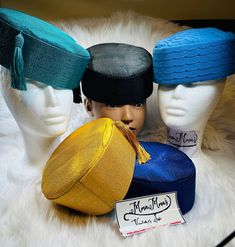 African Wedding Yoruba Fila, Aso Oke Cap, Aso Oke Fila Hat/Owambe Hat/Fila Hat/Aso Oke Hat/Men Hat/Aso Oke African hat, Aso Oke Hat, Kufi Hat Men, African hat, Aso Oke Hat, Kufi Hat Men, African Wedding hat. Nigerian Men Hat, African men hat, Ready to ship  Head circumference Sizes: 22 1/2 inches and 23 inches  available. Material/Fabric: cotton  Kindly allow a difference of the picture/pattern of your item(s) between the real-life image and the photographic image on the website. no return no refund no exchange Ceremonial Blue Adjustable Hat, Adjustable Blue Ceremonial Hats, African Hat, Kufi Hat, African Hats, Life Image, Aso Oke, Wedding Hat, Hat Men