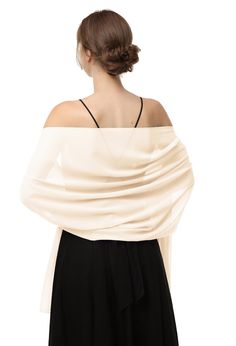 PRICES MAY VARY. Two sizes of the Wedding Stole are available, 200*48cm and 200*73cm Material: High Quality upgraded chiffon fabric, Featuring with Lightweight, Soft, Smooth, super Comfortable and Breathable. suitable for all seasons. This soft chiffon shawl is perfect as a must-have accessory for your evening dress, wedding dress, bridesmaid dress, cocktail dress, prom dress, party dress, homecoming dress, long beach dress. Wear this Soft Bridal Scaf with your dress, make you get more complimen Chiffon Hijab, Chiffon Shawl, Long Beach Dress, Chiffon Evening Dresses, Chiffon Scarf, Evening Outfits, Sheer Chiffon, Sheer Dress, Chiffon Fabric