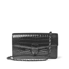 Timeless Evening Shoulder Bag In Textured Leather, Luxury Formal Bags With Palladium Hardware, Timeless Black Evening Bag For Formal Occasions, Classic Business Clutch With Palladium Hardware, Classic Clutch With Palladium Hardware, Luxury Evening Bag With Palladium Hardware, Luxury Textured Leather Evening Bag, Elegant Leather Clutch With Palladium Hardware, Luxury Textured Leather Bag For Formal Occasions