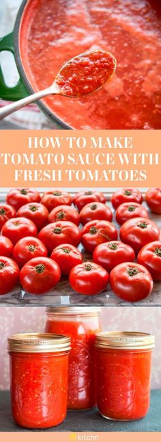 how to make tomato sauce with fresh tomatoes