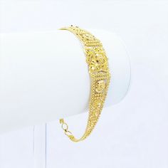 22KGoldBeauty   . GOLDSHINE 22K Solid Gold Women Bracelet 6.5"-7.5" Genuine Hallmarked Handcrafted [isdntekvideo] https://youtu.be/i0VolLrwJp8 Stunning Handcrafted 22K Solid Yellow Gold Bracelet - YouTube Video will open in a new window Using the eBay App? Paste link into a browser window: [isdntekvideo] Specifications - Brand: "GoldShine - Treasure For Generations" - Size: 6.5" (16.5cm) to 7.5" (19cm) adjustable. Bracelet width 0.60" (1.53cm), band's width is from 12mm to 4mm - Style: Chain / L Gold Women Bracelet, 22k Gold Bracelet, Gold Bangles For Women, 22k Gold Jewelry, Women Bracelet, Yellow Gold Bracelet, 22k Gold, Gold Bangles, Adjustable Bracelet