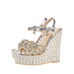 Shop Rhinestone Hollow out Platform Wedge Sandals Bohemia Ankle Strap Sandal color Beige for Anniversary, Beach, Honeymoon, Travel with worldwide Free shipping & Free return. Glamorous Rhinestone Beach Heels, High Heel Rhinestone Beach Sandals, Rhinestone High Heel Sandals For Beach, Glamorous Round Toe Wedge Sandals For Beach, Spring Rhinestone Closed Toe Wedge Sandals, Glamorous Open Toe Wedge Sandals For Beach, Wedding Wedge Sandals With Rhinestones, Wedding Rhinestone Wedge Sandals Open Toe, Ankle Strap Heels With Rhinestones For Summer