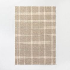 5'x7' Cottonwood Handwoven Plaid Wool/cotton Area Rug Neutral - Threshold™ Designed With Studio Mcgee : Target Double Layer Rug Living Room, Studio Mcgee Living Room Area Rugs, Toy Room Rug, Vintage Outdoor Nursery, Woodland Nursery Rug, Studio Mcgee Playroom, Rugs For Small Living Room, Vintage Nursery Decor Ideas, Hygge Rug