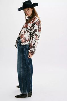 We The Free Good Luck Mid-Rise Barrel Jeans | Free People Barrel Jeans, Jeans Free People, Baggy Style, Boho Clothing, Jeans Shop, Boho Outfits, Ankle Length, Good Luck, Mid Rise