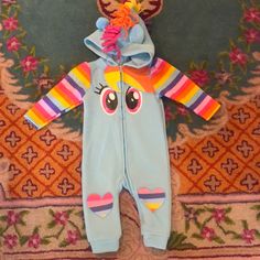 My Little Pony Jumper Could Also Be Used For Halloween Outfit!! My Little Pony Costume Never Worn Nwot Mlp Onesies, My Little Pony Socks, My Little Pony Necklace, My Little Pony Zipp Storm, My Little Pony Costume, My Little Pony Collection, Halloween Outfits, My Little Pony, Kids Shop