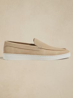 Suede Loafer | Banana Republic Factory Banana Republic Factory, Suede Loafers, Leather Loafers, Men Fashion, Breathable Fabric, Banana Republic, Loafers, Slip On, Canvas