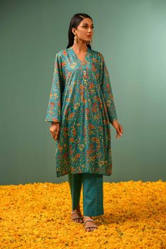 Nishat Linen 42301603 Eid Rung Collection Blue Long Sleeve Lawn Suit With All Over Print, Blue Cotton Lawn Suit With All Over Print, Festive Cotton Lawn Suit With All Over Print, Fitted Cotton Lawn Suit With All Over Print, Blue Lawn Suit With All Over Print For Summer, Festive Cotton Sets With All Over Print, Cotton Lawn Suit With All Over Print, Casual Cotton Lawn Suit With All Over Print, Green Floral Print Casual Lawn Suit