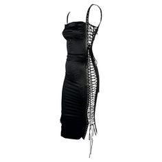 Check out this item from 1stdibs! S/S 2003 Dolce & Gabbana Runway Ad Lace-Up Satin Bodycon Dress: https://www.1stdibs.com/id-v_20212522 Lace Up Side Dress, Goth Cocktail Dress, Black Runway Dress, Black Dress Runway, 90s Dolce And Gabbana, Angel 111, Burlesque Dress, Black Runway, Dolce And Gabbana Runway