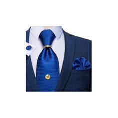 PRICES MAY VARY. 【Exquisite Gift】Silk Plain Royal Blue Tie+Gold Tie Tack with Chain+Handkerchief+Cufflinks+Gift Box. It's Proper gift for Wedding, Christmas Day,Thanksgiving Day,Valentine's Day,Father's Day,Engagement,Party,Anniversary,birthday ect 【Material and Craft】Necktie and pocket square are made from Silk,2000 stitches jacquard woven craft, high-density fabric makes the tie non-deformed and soft,motifs on fabric are textured and gorgeous.Cufflinks made of Stainless steel guarantees durabi Father's Day Jewelry Gift With Ties, Royal Blue Tie, Tie Ring, Pocket Square Size, Ties Mens Fashion, Gold Tie, Mens Silk Ties, Tie Tack, Wedding Christmas