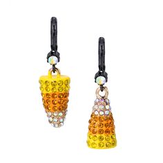 Png Accessories, Candy Corn Earrings, Pave Earrings, Betsey Johnson Clothes, Organizing Hair Accessories, Betsey Johnson Earrings, Halloween Candy Corn, Steampunk Accessories, Halloween 2022