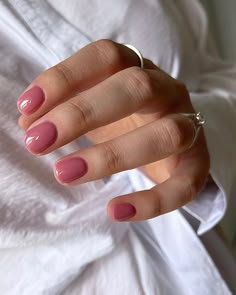 Pink Nail Polish, Pink Nail, Minimalist Nails, Chic Nails