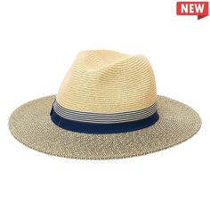 The NH-2411 from the Kallina Collection is crafted with a combination of genuine Toyo straw and polyester cotton band for maximum comfort and adjustability. Featuring U.V. sun protection, this hat offers superior protection from the sun's harmful rays. Its stretch fit design ensures a perfect fit for any head size. White Adjustable Hat For Vacation, Adjustable White Hat For Vacation, White Adjustable Sun Hat For Vacation, Adjustable Beige Hats For Vacation, Adjustable Fit Summer Hat Upf 50+, Summer Beach Hats With Adjustable Fit, Adjustable Sun Hat For Spring Vacation, Adjustable Fit Sun Hat For Spring Vacation, Summer Straw Hat With Upf 50+ And Adjustable Fit