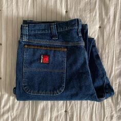 Nwot-Mens Wrangler Riggs Workwear Jeans. Dark Wash !!Brand Spanking New Just Don’t Have Tags, Never Been Worn Or Washed. These Are Very Rugged Utility Jeans That Feature A Right Side Hammer Loop & Room2move Fit With An Action Gusset For A Better Fit In The Seat. Zip Fly Relaxed Fit. Ask Me Anything & Thnx For Lking !! Medium Wash Jeans With Pockets For Rodeo, Cotton Jeans With Pockets For Rodeo, Cotton Bottoms With Pockets For Rodeo, Cotton Jeans For Rodeo, Rugged Jeans With Pockets For Rodeo, Vintage Jeans For Rodeo With Pockets, Utility Jeans, Workwear Jeans, Jeans Dark Wash