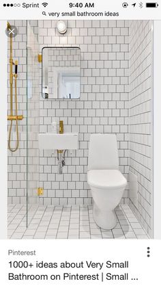 a white toilet sitting next to a walk in shower