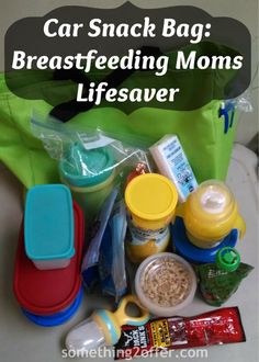 car snack bag breastfeeding moms lifesaver with baby food in it