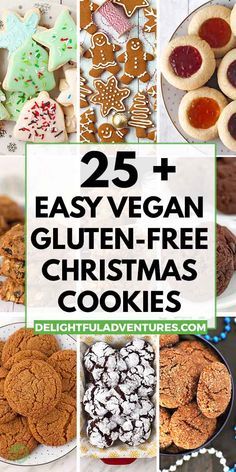 25 easy vegan gluten - free christmas cookies