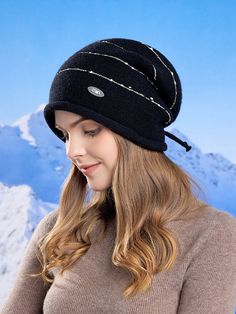 Experience luxurious warmth and style with our Women Winter Fashion Warm Hemming Knit Hat. Made with high-quality materials, this hat will keep you cozy during chilly winter months. The hemming knit design adds a touch of sophistication to any outfit. Stay fashionable while staying warm with this must-have accessory. Material:?Acrylic Pattern: Solid Color Style:?Korean Style Season: Winter Function: Warmth. Windproof Head circumference: 55-60 Women Winter Fashion, Fur Sliders, Central African, Red Stripe, Winter Months, Knit Hat, Knitting Designs, Boho Outfits, Stay Warm