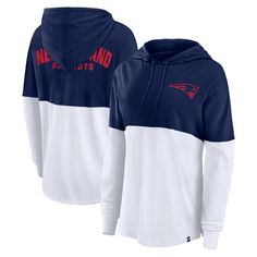 Add versatile style to your New England Patriots game day look with this Fanatics Backup Option Long Sleeve Hoodie T-Shirt. This long sleeve hoodie T-shirt features screen-printed New England Patriots details on the chest and back, ensuring your fandom takes center stage. Plus, the blend of cotton and polyester creates a soft feel that's perfect for game day or any day. Patriots Game, Uniform Design, Center Stage, New England Patriots, Versatile Style, Online Retail, Navy White, Long Sleeve Hoodie, Game Day