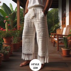 Crochet Summer Pants, Granny Square Pants Pattern, Granny Square Trousers, Granny Square Pants, Crochet For Men, Crochet Trousers, Festival Trousers, Pants For Man, Rave Pants