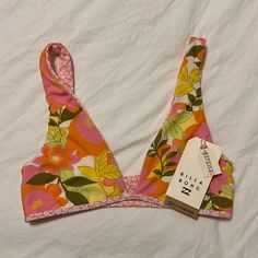 Billabong Reversible Bikini Top. Nwt. Size Small. Also Selling The Bottoms, Could Be Bundled. Beachy Pink Swimwear, Bra Friendly, Beachy Pink Swimwear Bra Friendly, Beachy Pink Swimwear Bra-friendly, Beachy Pink Bra-friendly Swimwear, Pink Triangle Top Swimwear With Bra Friendly Design, Pink Triangle Top Swimwear Bra Friendly, Pink Triangle Top Swimwear With Bra-friendly Design, Pink Triangle Top Swimwear For Surfing, Pink Tropical Swimwear For Surfing