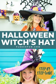 Craft your own spellbinding witch hat with this free pattern and step-by-step tutorial. Perfect for adding a magical touch to your Halloween costume, this witch hat is easy to make and customizable to fit your style. Whether you’re casting spells or just looking to stand out at the Halloween party, this DIY witch hat is sure to impress. So grab your materials, follow our guide, and conjure up a hat that’s both wicked and wonderful! Make A Witch Hat, Diy Witch Hat, Sewing Patterns Free Women, Cape Pattern, Halloween Tutorial, Witch Diy, Couture Style, Witches Hat, Halloween Witch Hat