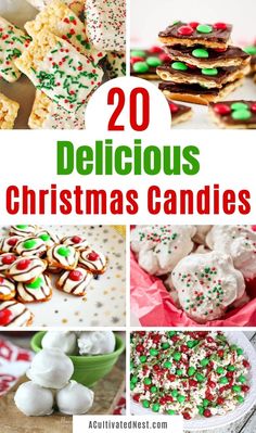 20 delicious christmas candies that are easy to make and can be made in minutes