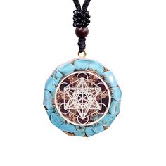 PRICES MAY VARY. Each pendant is handmade .The size of the pendant is 3.5 * 1.1cm, and the materials are turquoise+gold foil +resin. Turquoise is also regarded as the birthstone of December, a symbol of victory and success, known as the "success stone" and "lucky stone". Our Orgonite Cube Pendant absorbs all negative unbalanced energy that may be in, or come into your space, and transform it into positive balanced energy, sending it back out into the environment. PSYCHIC IMPROVE - Crystal with O Spiritual Turquoise Medallion Necklace, Spiritual Turquoise Necklace With Round Pendant, Spiritual Turquoise Necklace For Festivals, Spiritual Turquoise Pendant Necklace For Festival, Turquoise Pendant Crystal Necklace Gift, Round Amulet Crystal Necklace Gift, Amulet Style Round Crystal Necklace Gift, Round Amulet Crystal Necklace As Gift, Amulet Style Round Crystal Necklaces For Gifts