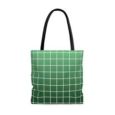 This practical, high-quality Tote Bag is available in three sizes. All over print provides comfort with style at the beach or out in town. Made from reliable materials, lasting for seasons. .: 100% Polyester .: Boxed corners .: Black inner stitching, transparent thread on hems. .: Black cotton handles .: With non-woven laminate inside .: NB! Size tolerance 0.75" (1.9 cm)) .: Assembled in the USA from globally sourced parts Casual Green Rectangular Bag, Casual Green Square Canvas Bag, Green Square Bag With Large Capacity, Green Square Bags With Large Capacity, Modern Green Rectangular Canvas Bag, Green Square Canvas Bag For Daily Use, Green Square Canvas Bag For Everyday Use, Green Rectangular Canvas Shopping Bag, Modern Green Bags For Daily Use