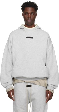 Essentials For Men, Essentials Clothing, Patch Hoodie, Half Zip Hoodie, Fear Of God Essentials, Fear Of God, Clothing Essentials, Long Sleeve Sweatshirts, Fleece Hoodie