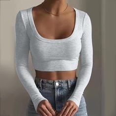 - Really Cute And Cropped - Perfect Condition (Never Worn) Trendy Fall Tops From Amazon, Amazon Fitted Cotton Tops, Casual White Top From Amazon, Casual White Tops By Amazon, Casual White Tops From Amazon, Casual White Amazon Top, Amazon Cotton Tops For Spring, Spring Cotton Tops By Amazon, Fitted White Tops From Amazon