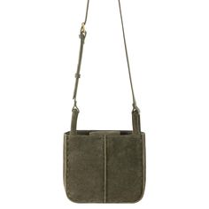 The Sak Los Feliz Mini Crossbody  - |Suede - Moss Suede| Leather Utility Bag For Everyday Use, Functional Leather Shoulder Bag With Pockets, Utility Leather Bag For Everyday Use, Leather Bags With Cell Phone Pocket For Work, Leather Work Bags With Cell Phone Pocket, Leather Work Bag With Cell Phone Pocket, Versatile Leather Shoulder Bag With Snap Closure, Versatile Leather Bag With Snap Closure, Brown Shoulder Bag For Work With Cell Phone Pocket