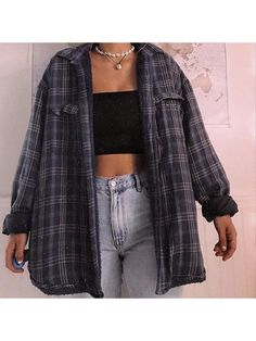 Trendy Flannel Outfits, Casual Flannel Outfits, Oversized Flannel Outfits, Flannel Outfits Aesthetic, Flannel Outfits Summer, Flannel Outfits Fall, Flannel Outfits Men, Moda Aesthetic, Teenage Outfits