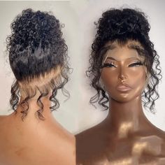 PRICES MAY VARY. 1.Full 360 Lace Front Wigs Human Hair: Deep Wave 360 Lace Front Wigs Human Hair,High Quality Brazilian Human Hair, Healthy and Vibrant, Comfortable Against Skin 2.360 Lace Frontal Wigs Human Hair Cap Size: （21.5-23.5 Inch）With 4 Combs And Adjustable Straps Make It Fit Most People,Firm And Snug.Wig Elastic Bands Allows To Change The Tightness To Fit Your Head Circumference.Comfortable and Breathable, It Will Not Be Hot In Summer. 3.Deep Wave 360 Lace Front Wig Can Make High Ponyt Full Lace Frontal, Brazilian Body Wave Hair, Long Human Hair Wigs, Kinky Curly Wigs, Lace Front Wigs Human Hair, Curly Lace Front Wigs, Curly Waves, 360 Lace Wig, Deep Curly