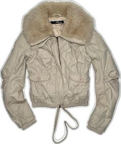 Fitted Beige Winter Outerwear, Y2k Hooded Spring Outerwear, Trendy Fitted Cotton Outerwear, Fitted Beige Outerwear For Fall, Fitted Beige Cotton Outerwear, Y2k Cotton Outerwear For Fall, Fitted Khaki Cotton Outerwear, Casual Outerwear With Padded Collar And Fitted Style, Casual Fitted Outerwear With Padded Collar