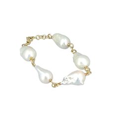 Freshwater Baroque Pearl Bracelet Luxury Baroque Pearl Jewelry With Oyster Bracelet, Baroque Pearl Drop Bracelet, Elegant Baroque Pearl Bracelet Jewelry, Formal Baroque Pearl Drop Bracelet, Luxury Baroque Pearl Bracelet In Pearl White, Luxury Baroque Pearl Bracelet As Gift, Luxury Baroque Pearl Bracelet For Gift, Luxury Baroque Pearl Bracelet Gift, Baroque Pearl Bracelet With Pearl Drop In Pearl White