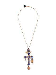 Shop Dolce & Gabbana 18kt yellow gold Tradition cross pendant necklace with Express Delivery - FARFETCH Designer Pendant Jewelry For Formal Occasions, Elegant Cross-shaped Pearl Pendant Jewelry, Designer Gold Long Necklace, Designer Gold-tone Necklace For Gift, Designer Gold-tone Evening Jewelry, Luxury Gold-tone Jewelry With Pearl Pendant, Designer Gold-tone Jewelry For Evening, Designer Pendant Chain Jewelry, Luxury Cross Jewelry With Adjustable Chain